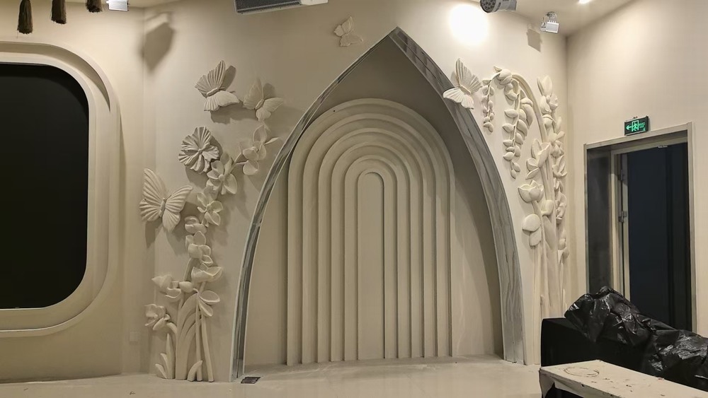 婚礼泡沫花朵墙