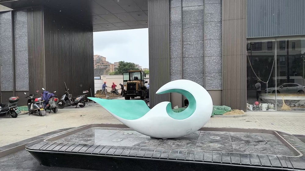 扬州-绿色水景雕塑