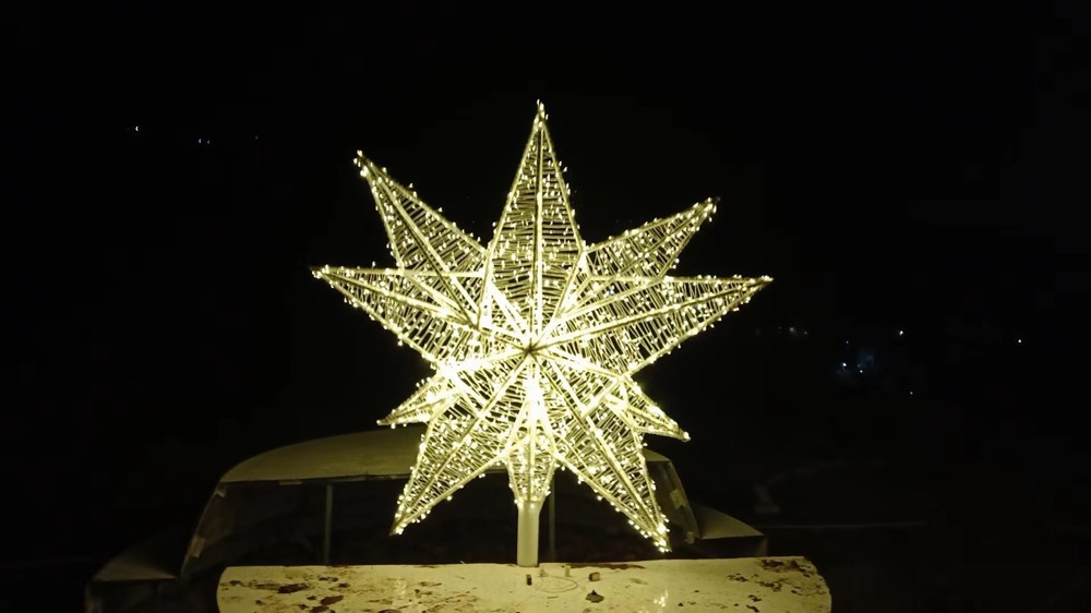 浙江 星星+月亮灯带发光雕塑