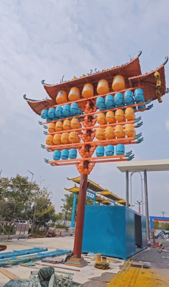 山西高平-彩灯灯柱