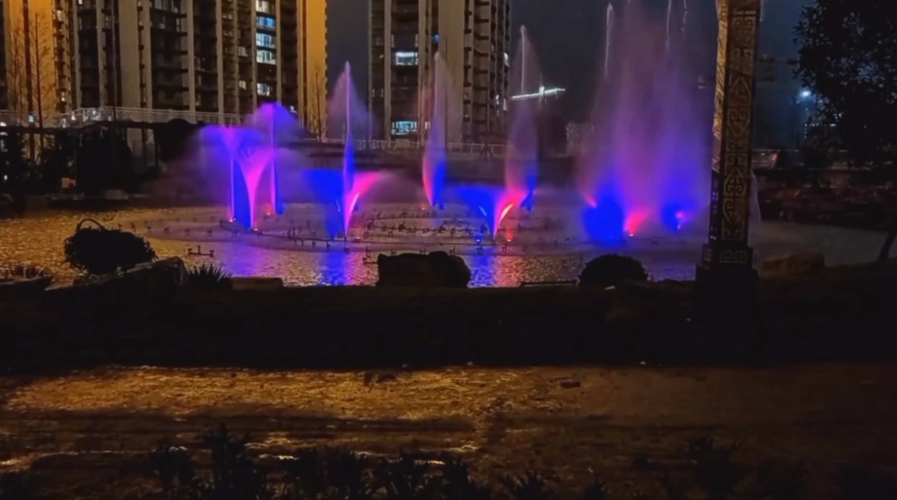 江西花园小区-音乐喷泉