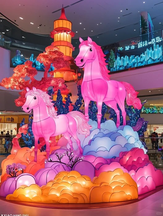 商场 马年花灯新年花灯